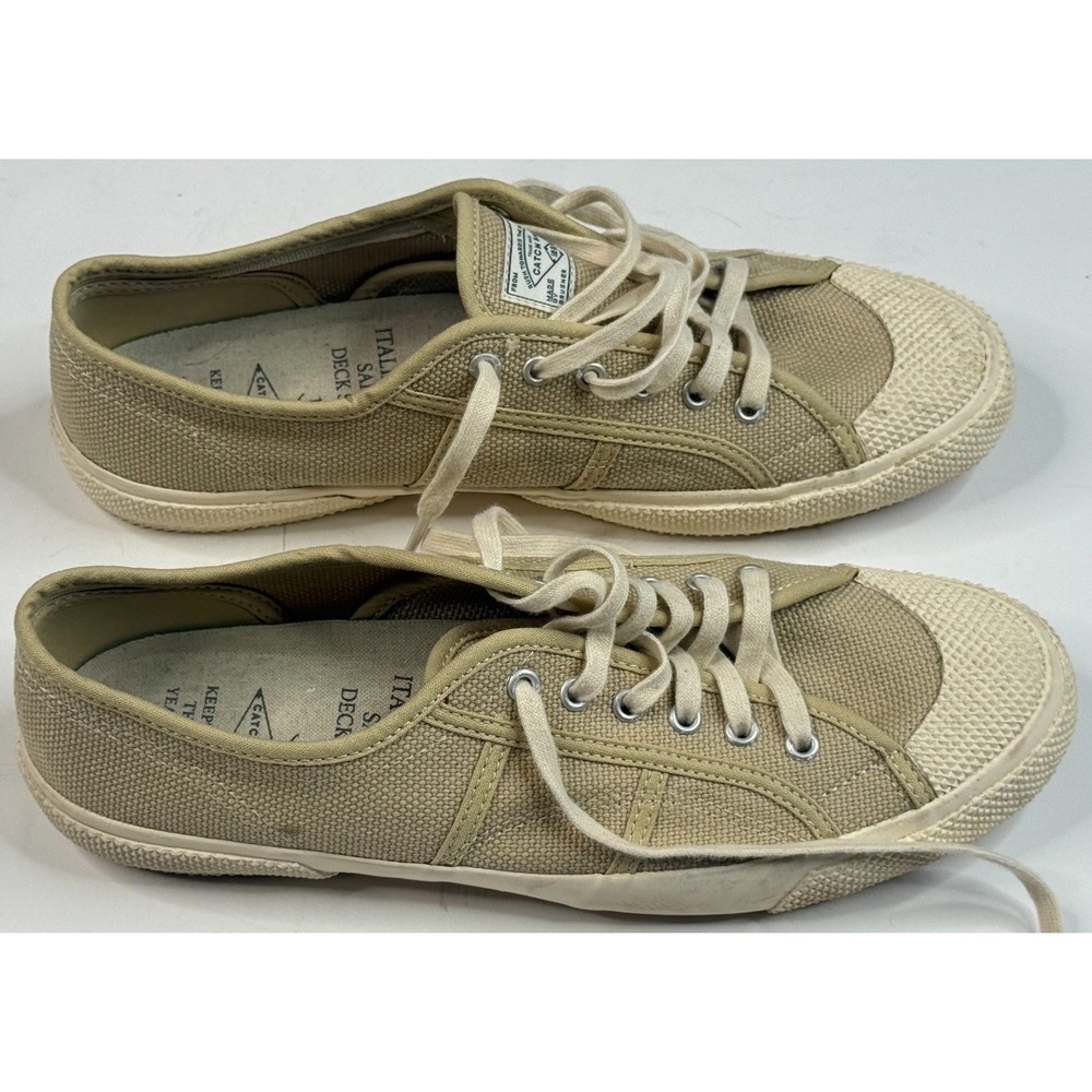 Catch Ball Women's 1970's Italian Navy Sailor‎ Deck Shoes Size 9
